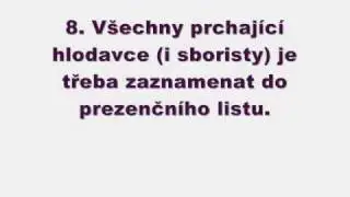 ;-) Konzervatoř Praha, Sboristovo desatero