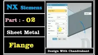 NX Sheet metal |  Flange in sheet metal | Nx sheet metal tutorials