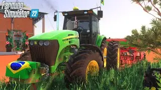 TERMINAMOS O PLANTIO DO MILHO SAFRINHA NA FAZENDA MONTIVIDIU || FARMING SIMULATOR 22 || G29