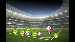 Countryballs jogando futebol