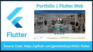 Portfolio || Single Page Web Application || Flutter Web || Source Code