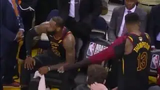 New UNSEEN LeBron, JR Smith REACTION From Bench After Game 1 Dumb Mistake