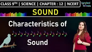 Class 9th Science | Pitch, Loudness, Quality and Intensity of Sound | Chapter 12 | NCERT