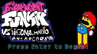 FNF Vs Diagonal Mario And Kochobo 2.0 Playthrough (Download in the description)