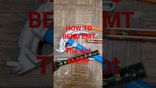 How to bend EMT The saddle shorts #fyp #electrical #diy