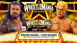 WWE ROMAN REGINS VS CODY RHODES WRESTLEMANIA 39 (Action Figure Picfed)!!