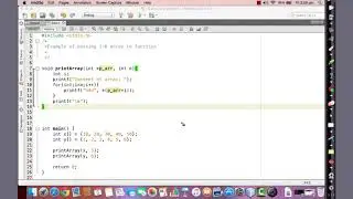 081 Passing one dimensional array to function