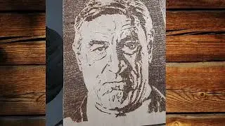 Роберт де Ніро!!! Випалюємо на фанері.