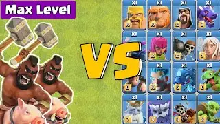 Max level Hog Rider vs All Troops - Clash of Edit
