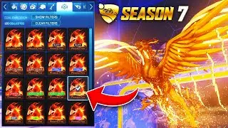 All Painted PHOENIX FIRE Goal Explosions On Rocket League