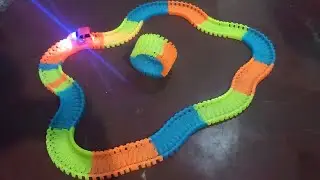Fun track//UNBOXING//Giant magic tracks//Electric car toy//Fun tracks testing//