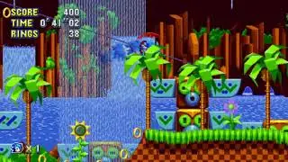 Sonic Mania: Green Hill Zone Act 2 Gameplay! (60 FPS)