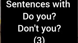 Sentences for Spoken English