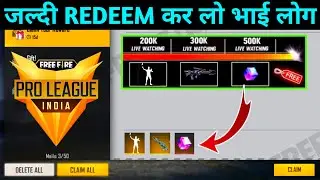 FREE FIRE PRO LEAGUE REDEEM CODE -