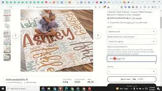 How to give the option to select the fonts on Etsy to order a Personalize Item | Etsy Tutorial 2024
