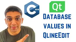 QT C++ GUI Tutorial - Database values in QlineEdit or textbox if select QListView