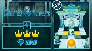 Rolling Sky Level 56 [OFFICIAL] - Chess Fortress♟️ || Perfect Run