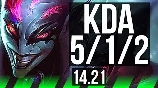 SHACO vs VIEGO (JGL) | 5/1/2, 500+ games | KR Diamond | 14.21