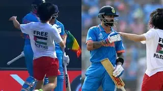Virat Kohli Angry When A Fan Comes To The Ground To Meet Virat Kohli During Ind Vs Aus Final Match