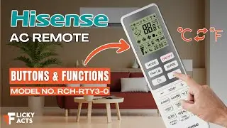 Hisense AC Remote Buttons & Functions (Model No: RCH-RTY3-0) | Heat Pump Remote Guide