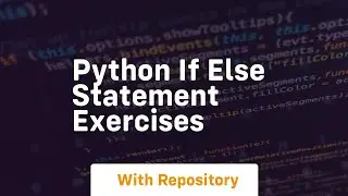 python if else statement exercises