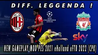 UEFA Champions League • Milan vs Liverpool, 6°Giornata • PES 2021 Holland eFTB 2022 (CPK)