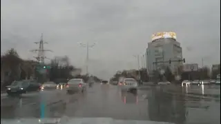 Прохладный, дождливый день в Ташкенте переходящий в снег! Ураа!