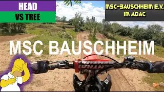 My head hit a tree on a jump - Honda 250 CRF (Germany 🇩🇪)