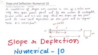 Strength of Material | Slope and deflection | By parag pal