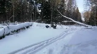 Ларвен 57. Покатушки в лесу 01.02.23 (ч. 3)