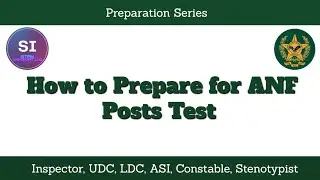 How to start preparation of ANF test 2022| Complete guide about ANF Syllabus, books and preparation