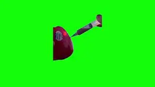 Bell Pepper Injected with Chocolate Milk 400ft up in the Air Green Screen