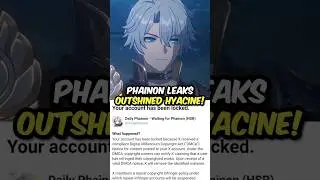 Phainon's Kit Information Surpassed Hyacine!