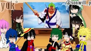 Anime characters react to One Piece