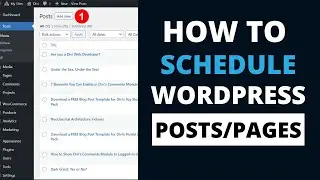 How to Schedule Wordpress Posts/Pages (Easy Steps!)