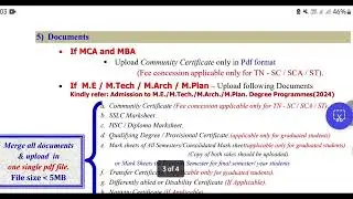 இந்த documents போதும் for applying TANCET/ CEETA 2024 |M.E|M.TECH|M.B.A|M.C.A| EE TECQ ONE