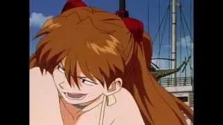 Asuka says CHANCE - Neon Genesis Evangelion