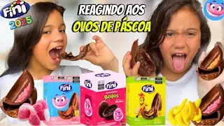 A REAÇÃO SURPREENDENTE DA HALLEK: ELA AMOU OU ODIOU OS OVOS DE PASCOA DA FINI?