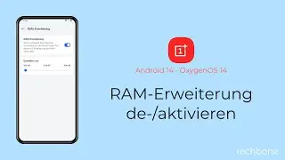 RAM-Erweiterung aktivieren oder deaktivieren - OnePlus [Android 14 - OxygenOS 14]