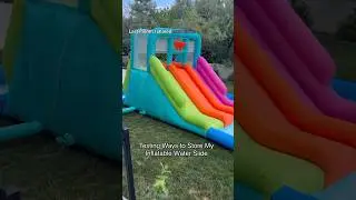 Testing Ways to Store My Inflatable Water Slide 🛝