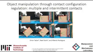 IROS 2023 - Object manipulation through contact configuration regulation: multiple intermittent cont
