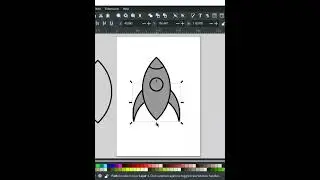 Rocket Icon in Inkscape | Speed Art | 