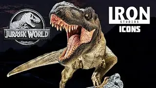 2023 Iron Studios Icon Series Jurassic World Tyrannosaurus rex Review!!!