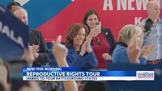 The Harris campaign launches a new bus tour aimed at reproductive rights