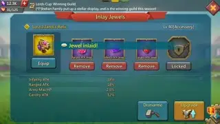 solo trap f2p open jewels chest & upragrade jewels..Lords mobile