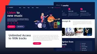 How to Build a Complete Music Website Using HTML and CSS