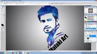 How to make galaxy logo in photoshop