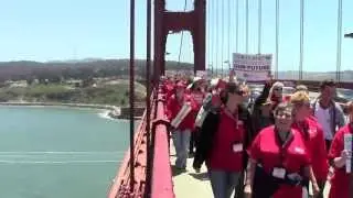 "No KXL Pipeline" Protest - Golden Gate Bridge