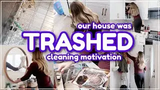 DEEP CLEANING MY DIRTY HOUSE 😱 Cleaning Motivation Clean With Me 2024 / Clean Declutter & Organize