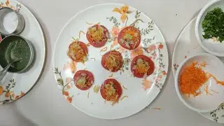 Tomato Instant Chat Slice | Evening Snack | Street Style Spicy Tomato Masala Chat